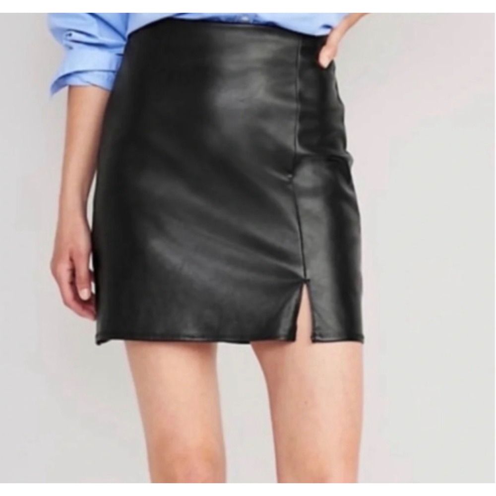 Old Navy 2024 High Waist Heritage Mini Faux Leather Skirt Black Jack S Cocktail